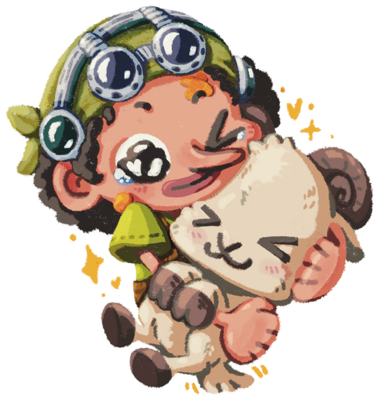 Usopp bust w/ Extra Character (Merry)