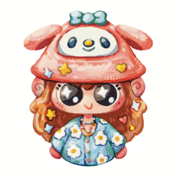 Character with White BG